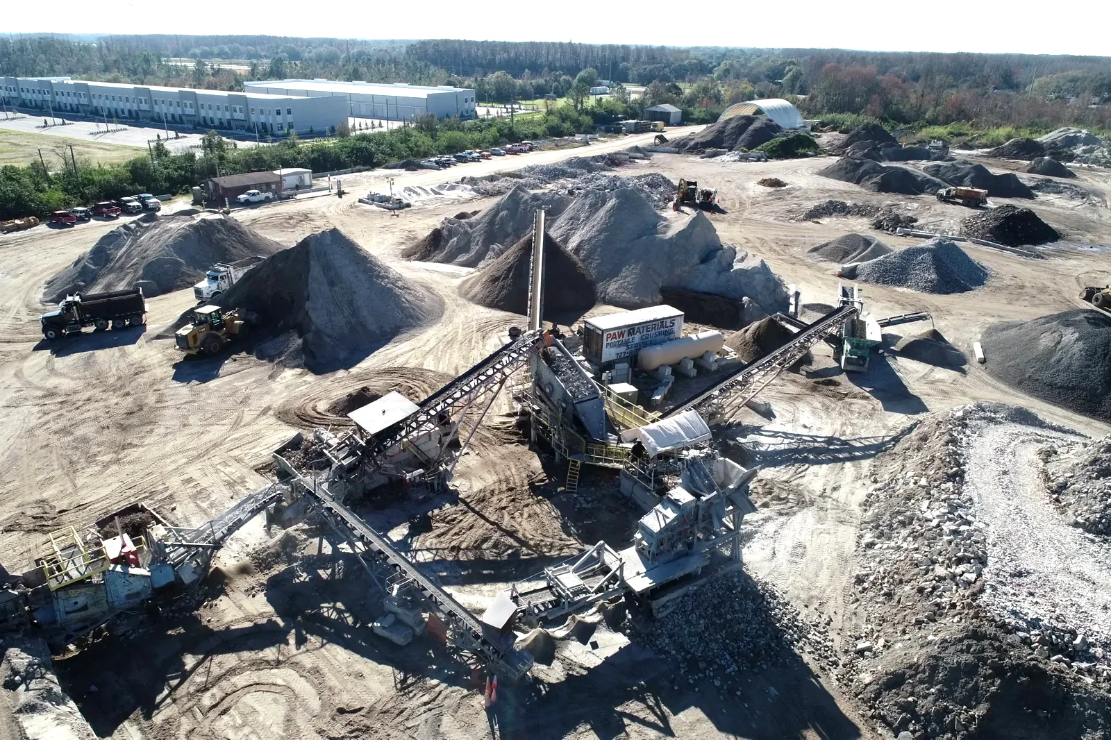 PAW Materials aggregate and topsoil supplier serving Venice, FL